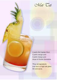 Mai Tai Ingredients 2 Parts Old Captain Rum 3 Parts Orange Juice 3 Parts Mango Juice Drops Of Orchid Mango Juice Infused Water Recipes Delicious Cocktails