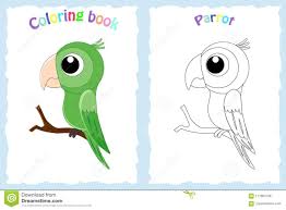 Desenhos para colorir papagaio grátis. Pagina Do Livro Para Colorir Para Criancas Com Papagaio E Sketc Coloridos Ilustracao Do Vetor Ilustracao De Livro Pintura 117664138