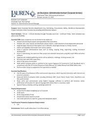 Project administrator responsibilities include preparing action plans, analyzing risks and opportunities and gathering necessary resources. Job Description Administrative Assistant Corporate Services