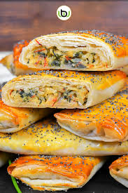 Filoteig Taschen Mit Spinat Und Reis Rezept Filoteig Lebensmittel Essen Filoteig Rezepte