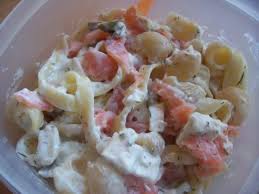 Salade De Pates Froides Au Saumon Fume Recette Ptitchef Salade De Pates Froide Salade De Pates Idee Recette Salade