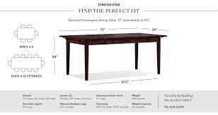 Vineyard Rectangular Dining Table Rectangular Dining Table Dining Table Dining