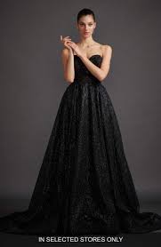 Veronica Shimmer Strapless Evening Dress Main Color Black Black Ball Gown Strapless Evening Dress Nordstrom Dresses