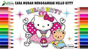 Cara menggambar dan mewarnai hello kitty belajarmewarnai info. Pin Di Youtube