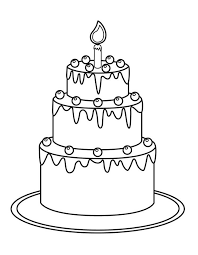 Touch device users, explore by touch or with swipe gestures. Birthday Cake Coloring Page Free Printable Coloring Pages For Kids