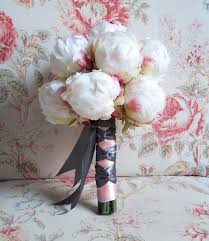White peony silk flowers wedding bouquet fresh and modern~ by cocochicbouquet on etsy weddingflowers. Peony Wedding Bouquet By Katesaidyes On Etsy Com The Merry Bride