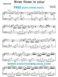 How To Play River Flows In You On Piano For Beginners View Download And Print River Flows In You Piano Sheet Music By Yiruma 100 Free Bookmark Www Sheet In 2020 Piano Sheet Music Free Piano Sheet Free Piano Sheets