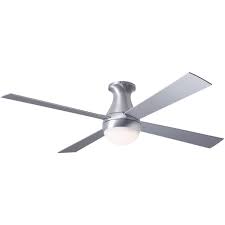 Modern Fan Ball Brushed Aluminum 52 Flush Mount Ceiling Fan Modern Fan Ceiling Fan Flush Mount Ceiling Fan