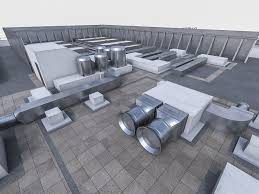 Rooftop Ventilation Equipment Ventilation Equipment Building Roof Commercial Building Roof