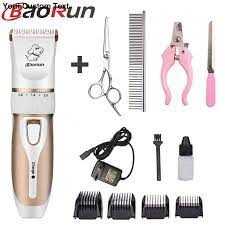 Professional Pet Cat Dog Hair Trimmer Dog Grooming Kit Rechargeable Electrical Clipper Shaver Pet Dog Hair Cleaning Hair Trimmer Cleaning Pet Hair