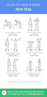 Arm Day Click To View And Print This Illustrated Exercise