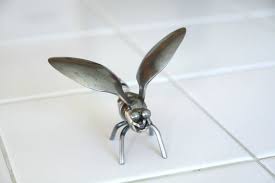 Welded Spoon And Spark Plug Bug Metal Art Projects Metal Art Scrap Metal Art