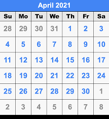 Watch friday, april 23, 2021 (season 56, episode 151) of days of our lives or get episode details on nbc.com April 2021 Calendar
