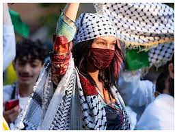 Supermodel bella hadid raised eyebrows on social media for celebrating an old photo featuring the palestine soccer bella hadid posts a pic of the all jewish football team in mandatory palestine. Bella Hadid Marches In Pro Palestine Protest In New York City