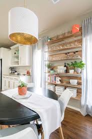 Ikea Skogsta Shelves Look Amazing In An Eat In Kitchen They Re The Perfect Storage For Glassware And Entertaining Home Decor Elegant Home Decor Kitchen Design