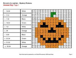 There are tons of great resources for free printable color pages online. Halloween Percent Of A Number Color By Number Math Mystery Pictures