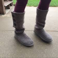 Ugg australia | ugg uggs black classic cardy knit boots/booties size us 7 re. Ø§ÙØªØ­Ø§Ù Ø§ÙÙØ­ØªØ±ÙÙÙ ÙÙØ³ ÙÙ Ø§ÙÙØ£ÙÙÙ Grey Cardy Knit Uggs Generate Qr Codes Net