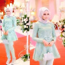 Kebaya Peplum Model Pakaian Muslim Gaya Abaya Model Pakaian