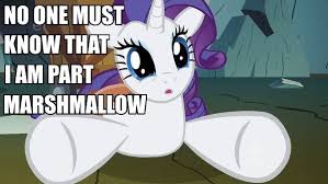Rarity Is A Marshmallow Mlp My Little Pony My Little Pony Friendship Pony