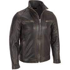 Men S Black Rivet Leather Faded Seam Jacket Genuine Leather All Sizes In 2021 Leather Jacket Men Leather Jacket Men Style Lambskin Leather Jacket