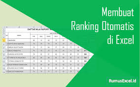 Hol dir alle ergebnisse aus dem gesamten web. Cara Membuat Ranking Otomatis Di Excel Ms Office Indonesia