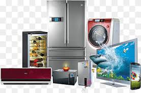 A home appliance used in preparing food. Assorted Home And Entertainment Appliances High Definition Television Home Appliance Refrigerator Hd Home Appliances Television Electronics Gadget Png Pngwing