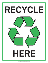 By downloading this printable sign you agree to the terms of. Printable Recycle Here Sign Free Printable Signs