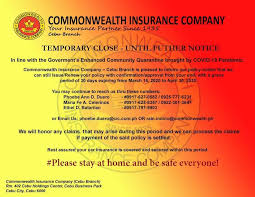 Over more than 130 years, we've withstood depressions and panics, booms and busts, and times of war and peace. Commonwealth Insurance Company Cebu Branch Home Facebook