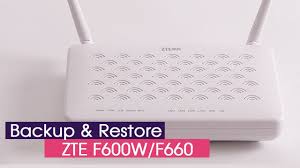 Echo ' select your device '; Backup And Restore In Zte F600w F660 Netvn Youtube