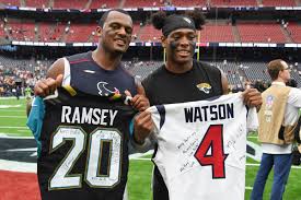 Following the game, houston quarterback deshaun watson swapped jerseys with baltimore's lamar jackson. Jalen Ramsey I Think Watson Gives The Texans A Better Chance Big Cat Country