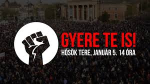 Több száz ember tüntetett a mostani korlátozások lazításáért a mi hazánk eseményén. Orszagos Tuntetes A Rabszolgatorveny Ellen 2019 01 05