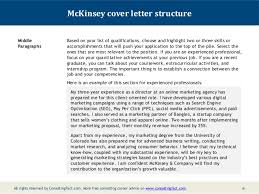 Mckinsey Cover Letter Sample
