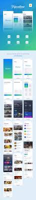 Tripcations A Modern Mobile Travel App Template In Sketch Travel App App Template Modern Mobile