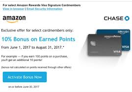 Earn 5% back at amazon and whole foods: Chase Amazon 10 Bonus On Rewards For June Through August 5 5 Cash Back Ymmv Doctor Of Credit