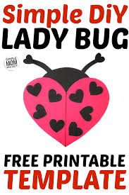 Jun 28, 2016 · you can help your child make this adorable piggy bottle bank using a few common materials along with the printable cutouts provided in the tutorial below. Free Printable Heart Shaped Ladybug Craft Simple Mom Project