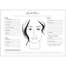 Face Chart Book Pad For Makeup Artists Found On Polyvore