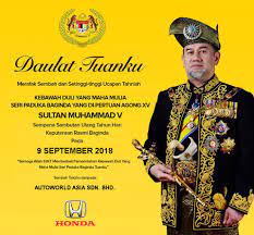 Kenyataan mb kelantan sempena pertabalan agong xv. On The Occasion Of Yang Di Pertuan Agong Honda Sungai Buloh 3s Centre Facebook
