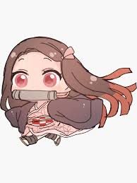 Unique anime designs on hard and soft cases and covers for iphone 12, se, 11, iphone xs, iphone x, iphone 8, & more. Nezuko Kamado Chibi Kimetsu No Yaiba Sticker By Hasmussen Redbubble Chibi Anime Kawaii Chibi Cute Anime Character