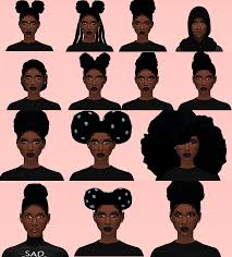 Xmiramira 9k Followers Gift Maxis Match Jet Sims 4 Black Hair Sims Hair Sims