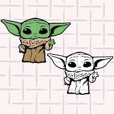 Baby Yoda Svg The Child Svg Mandalorian Baby Yoda Svg Star Wars Svg Star Wars Embroidery Yoda Art Star Wars Art