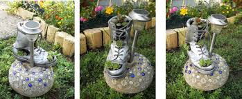 Build the forms and cast your own reinforced concrete panels that lock together to make long lasting and durable garden. Diy Home Garden Decor Idea With A Shoe Planter And Succulents
