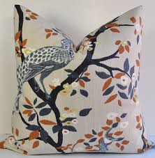 Explore the world of robert allen contract ›. Robert Allen Red Blue Peacocks Floral Pillow
