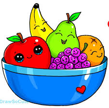 Fruit Bowl Kawaii Girl Drawings Kawaii Doodles Cute Easy Drawings