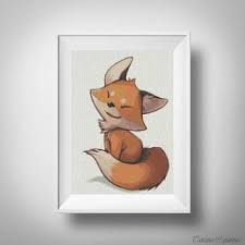 Fox Cross Stitch Pattern Wild Animal Cross Stitch Pdf