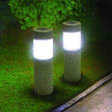 They will automatically charge by day and light up at night so that they shine from dusk to dawn. Solar Power Stone Pillar White Led Lights Garden Lawn Courtyard Decoration Lamp Led Garden Lights Stone Pillars Lawn Decor