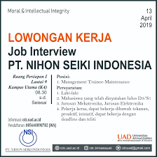 Lowongan kerja bank mandiri 2021. Job Interview Lowongan Kerja Pt Nihon Seiki Indonesia Teknik Elektro Uad Perguruan Tinggi Muhammadiyah