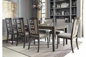 Chadoni Dining Table And 8 Chairs Ashley Furniture Homestore Grey Dining Room Dining Room Server Dining Room Sets