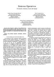 Check spelling or type a new query. Pdf Sistemas Operativos Evolucion E Historia A Traves Del Tiempo Pablo Castano Academia Edu