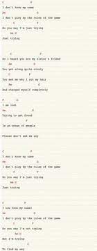 I Don T Know My Name Chords Ukulele Songs Ukelele Songs Ukulele Chords Songs