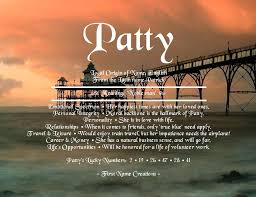 Patty Name Meaning First Name Creations Names With Meaning Names First Names